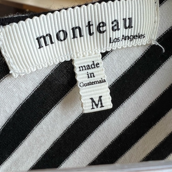 Monteau Women’s Black & White Striped Maxi Dress, Size Medium - Picture 5 of 9